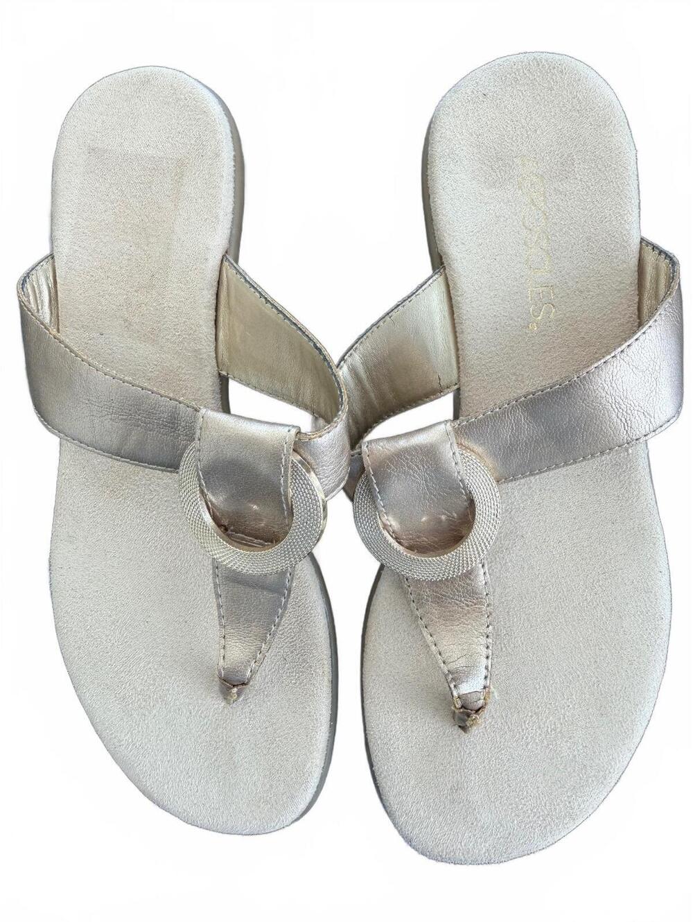 Aerosoles Supper Chlub Beige Thong Slide Sandals 7